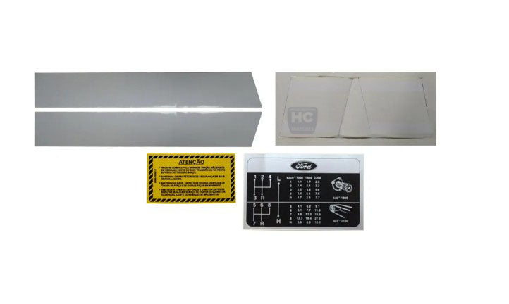 Jogo De Decalque Adesivo Trator Ford 6600 -  EDNN16N6600